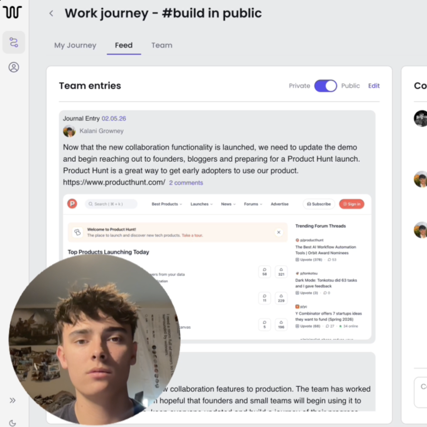 Work Journey demo